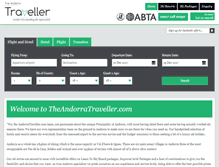 Tablet Screenshot of andorratraveller.com